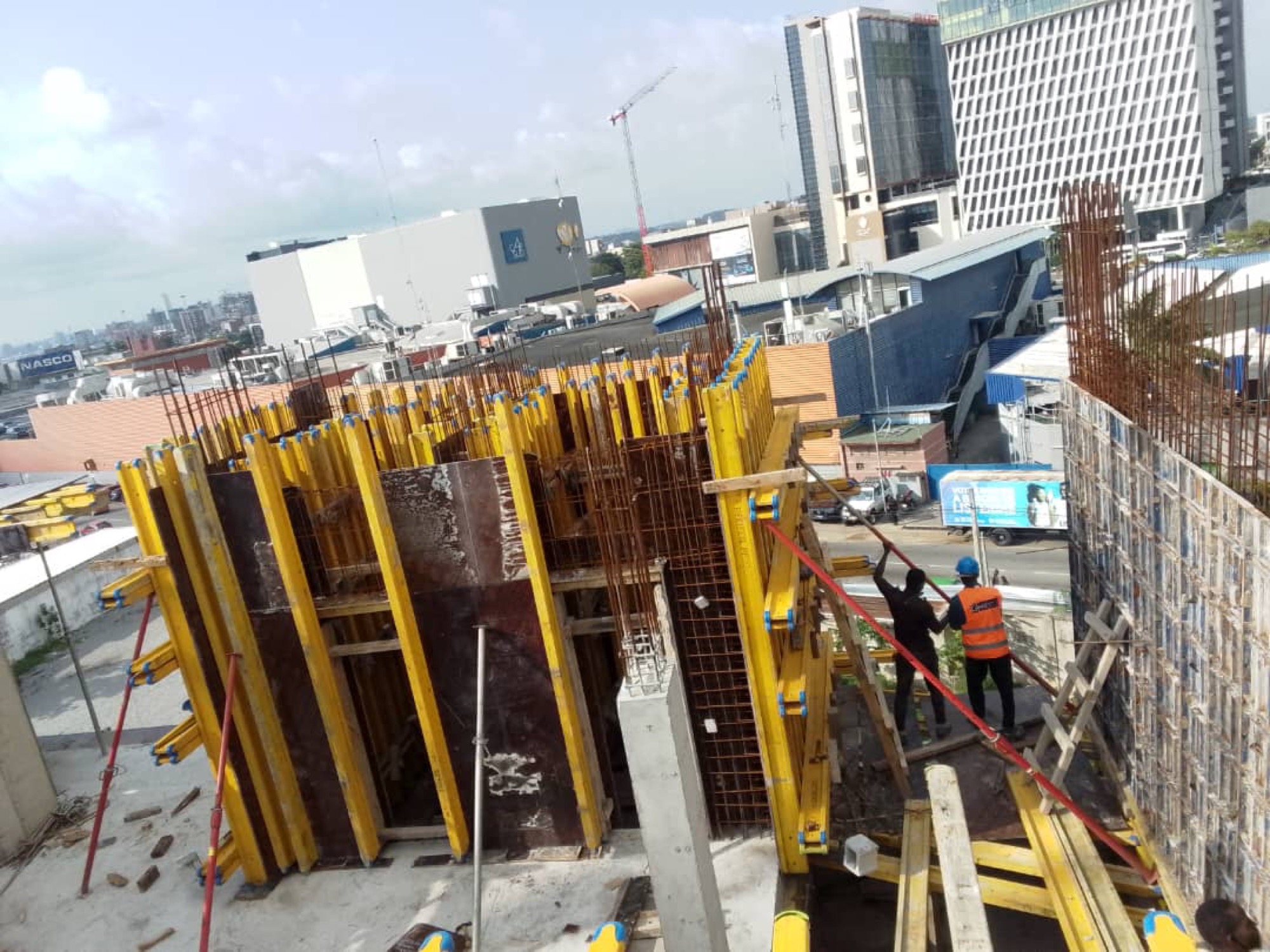 Équipes INGEST sur le chantier de l'Immeuble OG